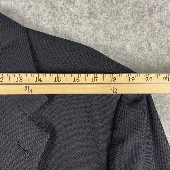 Brooks Brothers Loro Piana Golden Fleece Blazer Mens 44R Blue Gold Button 130s - Picture 11 of 16